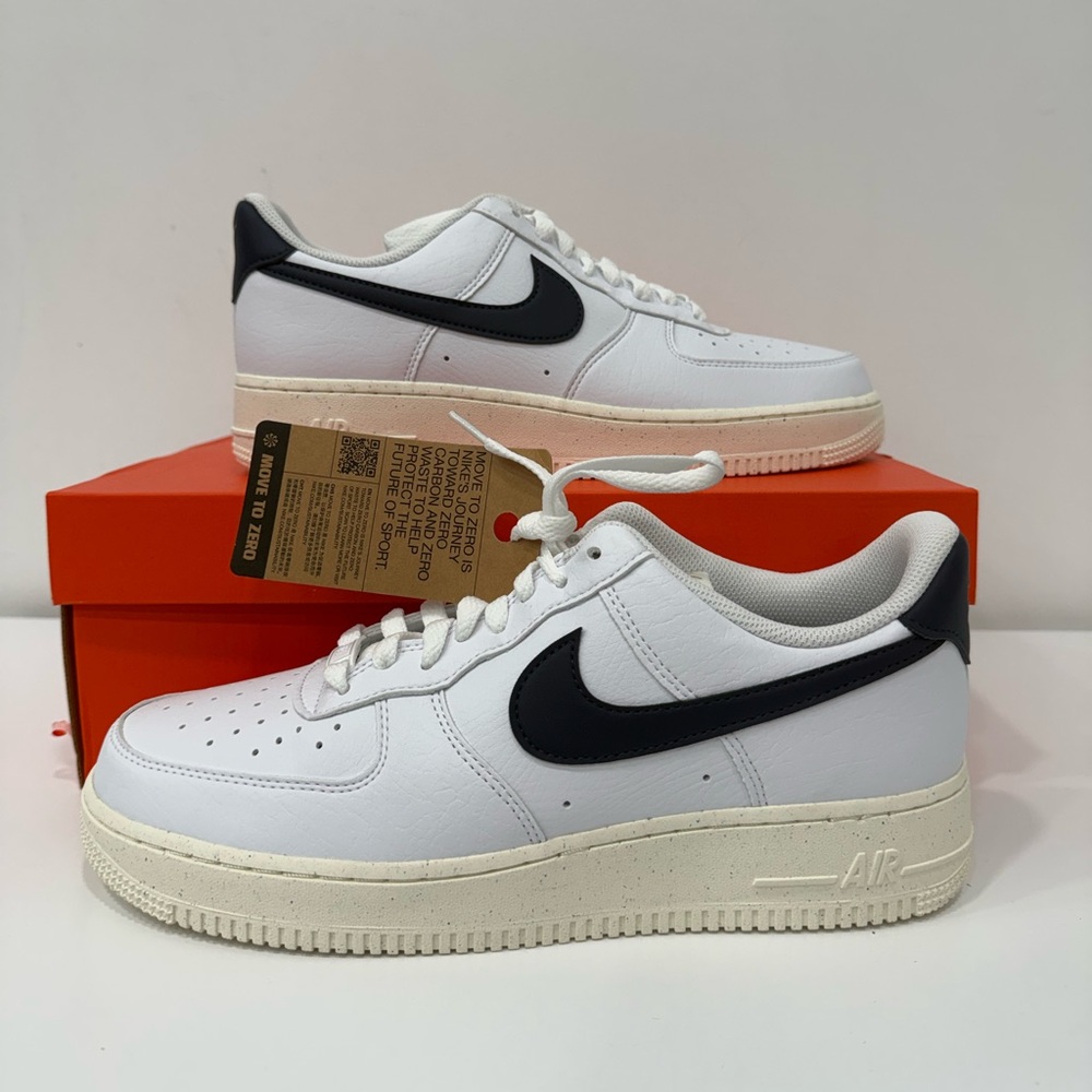 Nike Air Force 1 07 NN White-Obsidian Blue-Pale Ivory FZ6768-100 Men Size 9
